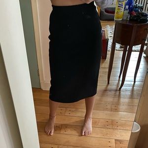 Babaton faux suede skirt